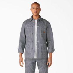 Dickies Latvija | Dickies 1922 Hickory svītrainais sīkums mētelis apģērbs vīrieši L48661045 Hickory Stripe (HS)
