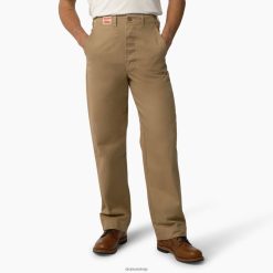 Dickies Latvija | Dickies 1922. gada militārās bikses apģērbs vīrieši L486671 Izskalots Cramerton Sun Tan (Ras)