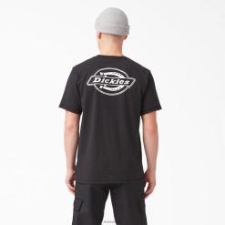Dickies Latvija | Dickies Aizmugurējā logotipa grafiskais t-krekls apģērbs vīrieši L4866749 melns (KBK)
