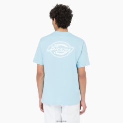 Dickies Latvija | Dickies Aizmugurējā logotipa grafiskais t-krekls apģērbs vīrieši L4866751 Sky Blue (SU9)