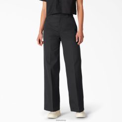 Dickies Latvija | Dickies Akmens mazgātās platās kāju darba bikses darba apģērbs sievietes L48661751 regulārs