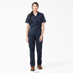 Dickies Latvija | Dickies Atdzesējot īsās piedurknes pārklājumus darba apģērbs sievietes L48661545 Tumšā flote (DN)