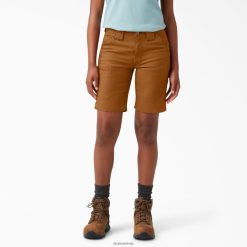 Dickies Latvija | Dickies Duratech Renegade Short 9 " apģērbs sievietes L48662247 brūna pīle (BD)