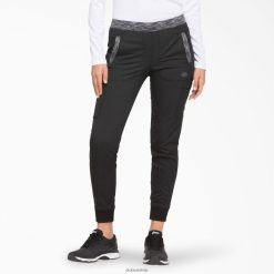 Dickies Latvija | Dickies Dynix Jogger skrubju bikses apģērbs sievietes L48662587 melns (blk)