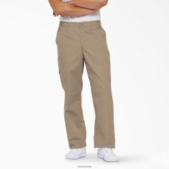 Dickies Latvija | Dickies EDS paraksta kravas skrubju bikses apģērbs vīrieši L48661227 Khaki (Kha)