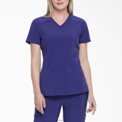 Dickies Latvija | Dickies Eds Essentials V-Neck skrubis tops apģērbs sievietes L48662451 Violetas vīnogas (ģimenes ārsts)