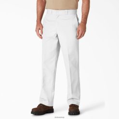 Dickies Latvija | Dickies Oriģinālās 874 darba bikses darba apģērbs vīrieši L486619 balts (WH)