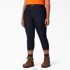 Dickies Latvija | Dickies Plus perfekta formas capri apģērbs sievietes L48661901 izskalots Indigo Blue (RNB)