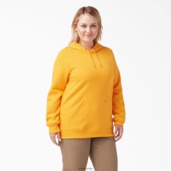 Dickies Latvija | Dickies Plus smagā svara logotipa piedurknes pulveris apģērbs sievietes L48662351 starojoši dzeltens (R2Y)