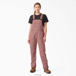 Dickies Latvija | Dickies Relaksēta fitējoša kombinezona kombinezons apģērbs sievietes L48661557 izskalota pelnu roze (RAR)