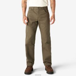 Dickies Latvija | Dickies Relaksētas ar smagu pīļu galdnieku bikses apģērbs vīrieši L486689 Izskalots Moss Green (RMS)