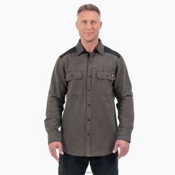 Dickies Latvija | Dickies Smagā svara flaneļa krekls darba apģērbs vīrieši L4866951 Moss Green (C1E)
