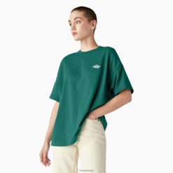 Dickies Latvija | Dickies Summerdale īso piedurkņu t-krekls apģērbs sievietes L48661977 Aventurine (AV2)