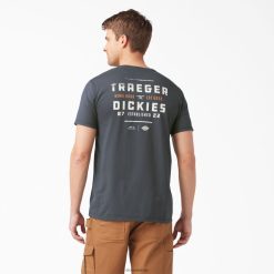 Dickies Latvija | Dickies Traeger Ultimate Grilling T-krekls apģērbs vīrieši L4866593 kokogles pelēka (CH)