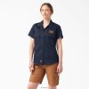 Dickies Latvija | Dickies Traeger Ultimate Grilling krekls darba apģērbs sievietes L48662157 Tumšā flote (DN)