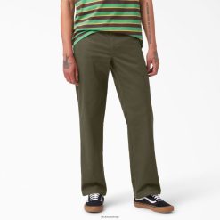 Dickies Latvija | Dickies Vincents Alvareza komunālo pakalpojumu džinsi apģērbs vīrieši L4866319 Militārā zaļā krāsa (ml)