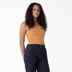 Dickies Latvija | Dickies adīta caurules augšdaļa apģērbs sievietes L48662169 Papaya Smoothie (MO2)