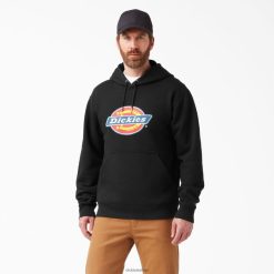 Dickies Latvija | Dickies Ūdens atbaidīšanas trīs krāsas logotipa kapuci apģērbs vīrieši L48661107 melns (KBK)