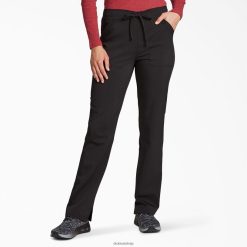 Dickies Latvija | Dickies līdzsvars konusveida kāju auklas skrubju bikses apģērbs sievietes L48662607 melns (blk)