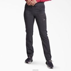 Dickies Latvija | Dickies līdzsvars konusveida kāju kravas skrubju bikses apģērbs sievietes L48662559 alva pelēkā (pew)