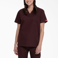 Dickies Latvija | Dickies unisex eds paraksts v-nek skrubis augšdaļa apģērbs vīrieši L48661289 Espresso (ESR)