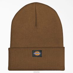 Dickies Riga | Dickies Aproču akrila beanie piederumi unisekss L48661480 brūna pīle (BD)