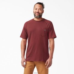 Dickies Riga | Dickies Atdzesējot īso piedurkņu t-kreklu apģērbs vīrieši L4866540 cukurniedru sarkans (CN)