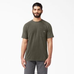 Dickies Riga | Dickies Atdzesējot īso piedurkņu t-kreklu apģērbs vīrieši L4866550 Moss Green (MS)
