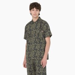 Dickies Riga | Dickies Drewsey Camo īsās piedurknes darba krekls darba apģērbs vīrieši L4866922 Militārā zaļā glitch camo (MPE)