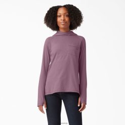 Dickies Riga | Dickies Dzesēšanas veiktspējas saules krekls apģērbs sievietes L48661668 Mauve Shadow Heather (VSH)