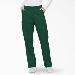 Dickies Riga | Dickies EDS paraksta konusveida kāju kravas skrubju bikses apģērbs sievietes L48662394 Hunter Green (HTR)