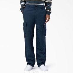 Dickies Riga | Dickies Eagle Bend Relaksēta piemērota dubultā ceļgala kravas bikses apģērbs vīrieši L4866204 Airforce Blue (AF)