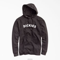 Dickies Riga | Dickies Fleece bloka logotipa kapuci apģērbs vīrieši L48661140 melns (KBK)