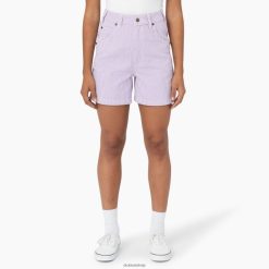 Dickies Riga | Dickies Hickory Stripe Short 5 " apģērbs sievietes L48662240 Purpura roze (UR2)