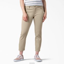 Dickies Riga | Dickies Ideāla forma izdilis fit capri apģērbs sievietes L48661816 Izskalots Oksfordas akmens (RDG2)