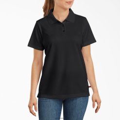 Dickies Riga | Dickies Izrādes polo krekls darba apģērbs sievietes L48662018 melns (BK)