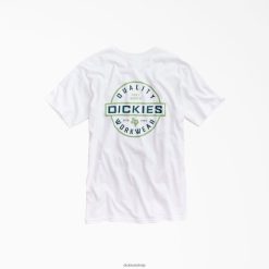 Dickies Riga | Dickies Kvalitatīvs darba apģērbu grafiskais t-krekls darba apģērbs vīrieši L4866796 balts (WH)