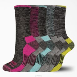 Dickies Riga | Dickies Mitruma vadības bezmaksas skrējiena apkalpes zeķes 6 paciņas piederumi sievietes L48663006 melns (BK)