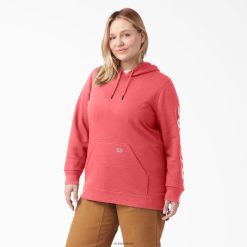 Dickies Riga | Dickies Plus smagā svara logotipa piedurknes pulveris apģērbs sievietes L48662352 tējas roze (T1R)