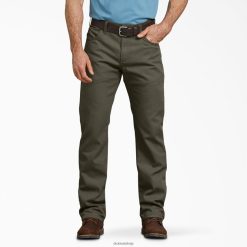 Dickies Riga | Dickies Regulāras fit pīļu bikses darba apģērbs vīrieši L4866138 Akmens mazgājamā Moss Green (SMS)