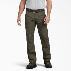 Dickies Riga | Dickies Regulāri piemēroti ripstop galdnieka bikses apģērbs vīrieši L4866216 Izskalots Moss Green (RMS)
