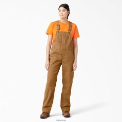 Dickies Riga | Dickies Relaksēta fitējoša kombinezona kombinezons apģērbs sievietes L48661558 skalota brūna pīle (RBD)