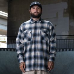 Dickies Riga | Dickies Ronijs Sandovals matēts flaneļa krekls apģērbs vīrieši L4866730 Zilais ombre pleds (OL2)