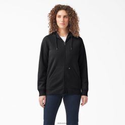 Dickies Riga | Dickies Smagā svara pilna zip vilnas kapuce apģērbs sievietes L48662288 melns (KBK)