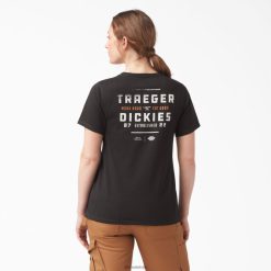 Dickies Riga | Dickies Traeger Ultimate Grilling T-krekls apģērbs sievietes L48662176 melns (KBK)