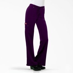Dickies Riga | Dickies Xtreme stiepšanās uzliesmojuma kājas kravas skrubju bikses apģērbs sievietes L48662428 Violetas baklažāni (ola)