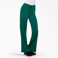 Dickies Riga | Dickies Xtreme stiepšanās uzliesmojuma kājas kravas skrubju bikses apģērbs sievietes L48662430 Hunter Green (HTR)