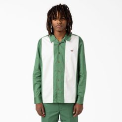 Dickies Riga | Dickies krekls ar garām piedurknēm ar garām piedurknēm apģērbs vīrieši L4866838 Tumšā efeja (D2i)