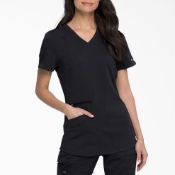 Dickies Riga | Dickies līdzsvara izspēles ietīšanas skrubis augšdaļa apģērbs sievietes L48662536 melns (blk)