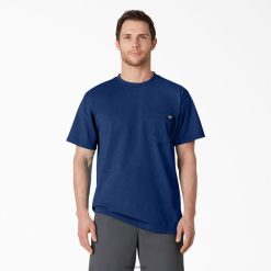 Dickies Riga | Dickies Īsas piedurknes smagā svara viršu krekls apģērbs vīrieši L4866534 limoges viena krāsviela Heather (OIH)